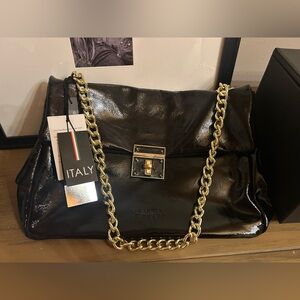 Black Patent Claudia Firenze Made in Italy Purse